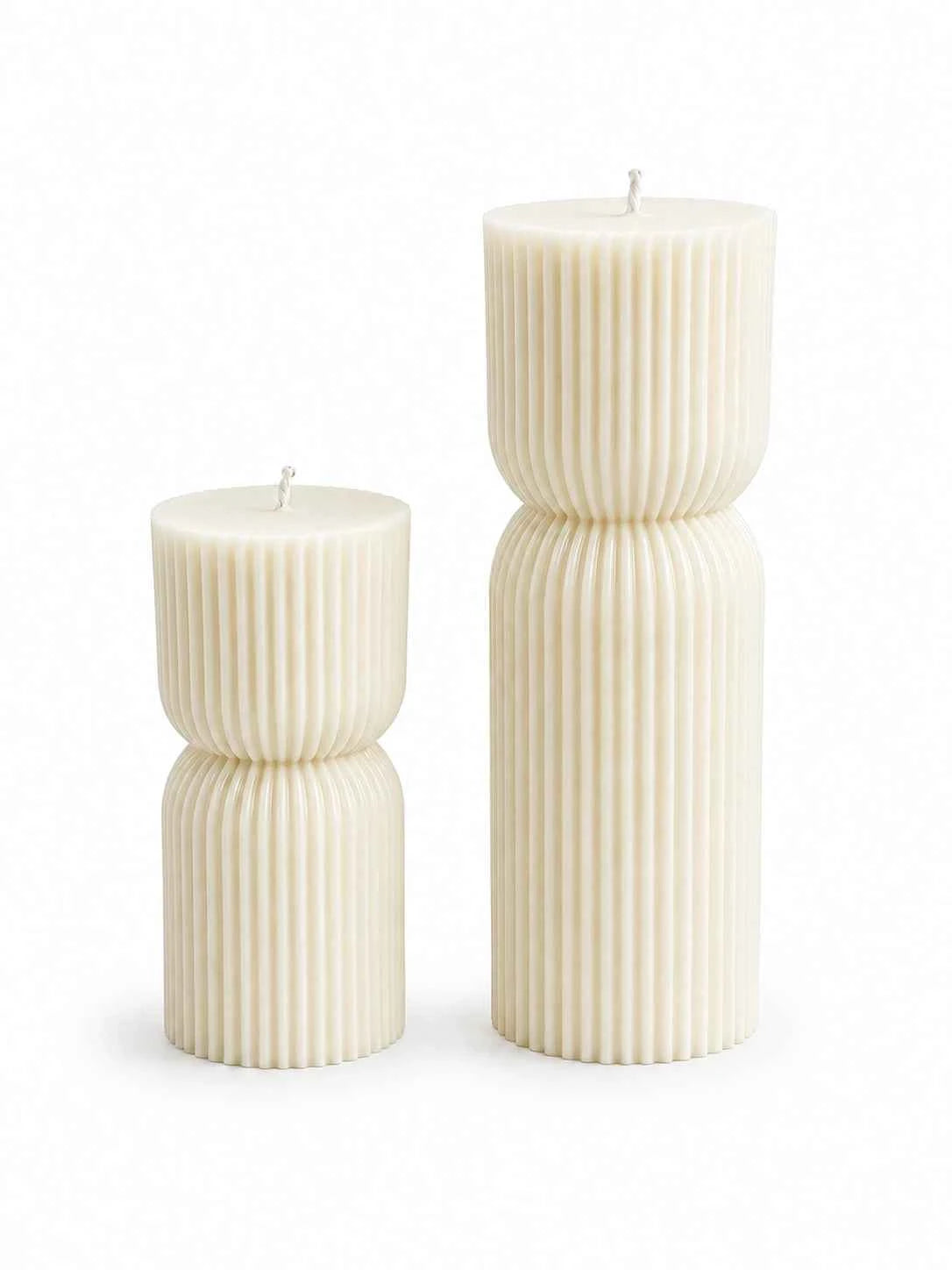 Ribbed Pillar Candle | MPATZAKA
