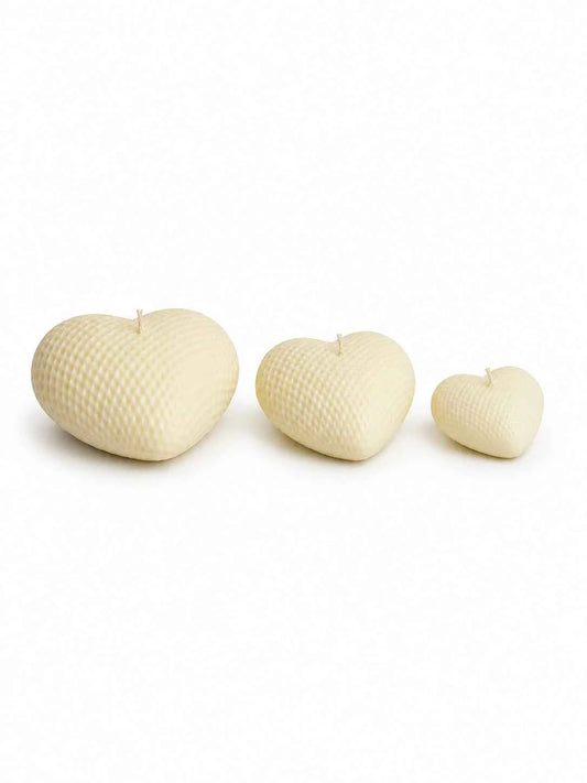 Textured Heart Candle | MPATZAKA
